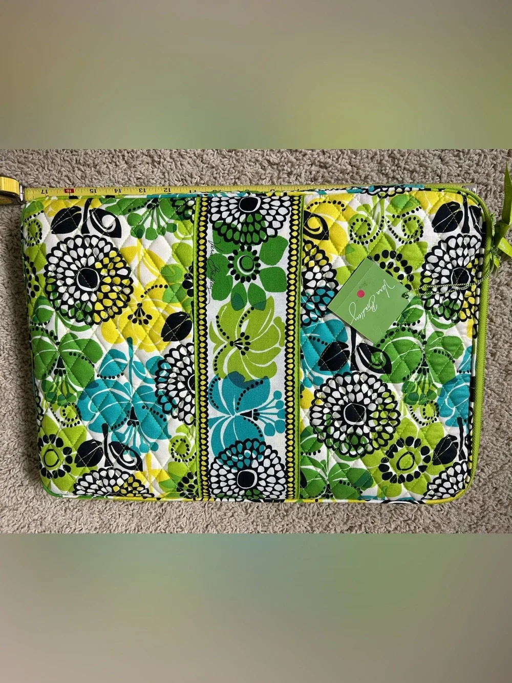 Vera Bradley “Lime’s Up” Quilted PC case